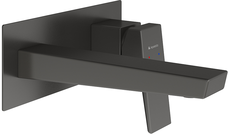 Смеситель для раковины Aqueduto CLARO CLA0445 настенного монтажа со скрытой частью оружейная сталь 21200₽