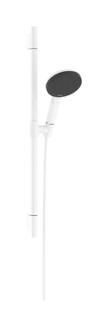 Душевой гарнитур hansgrohe Raindance Alive Select S 125 3 струи со штангой Unica S Puro 65 см 24602700 матовый белый 51400₽