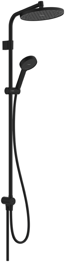 Душевая система hansgrohe Activera S Showerpipe 240 1jet EcoSmart Reno Varia 28074670 матовый черный 62560₽