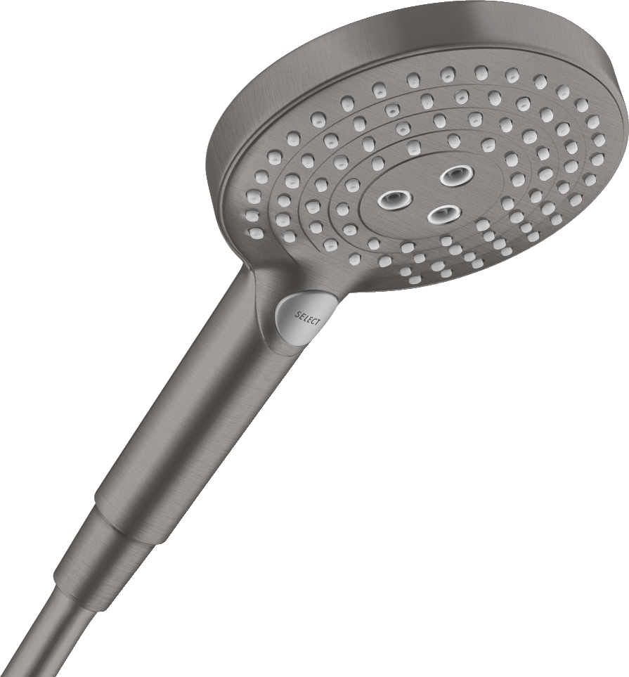 Ручной душ hansgrohe Raindance Select S 120 3jet 26530340 шлифованный черный хром 20600₽