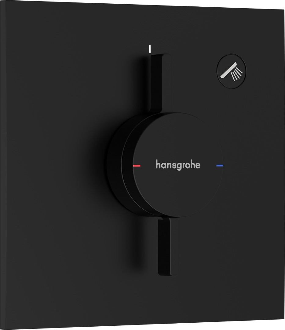 Внешняя часть смесителя hansgrohe DuoTurn E скрытого монтажа на 1 функции 75617670 матовый черный 46200₽