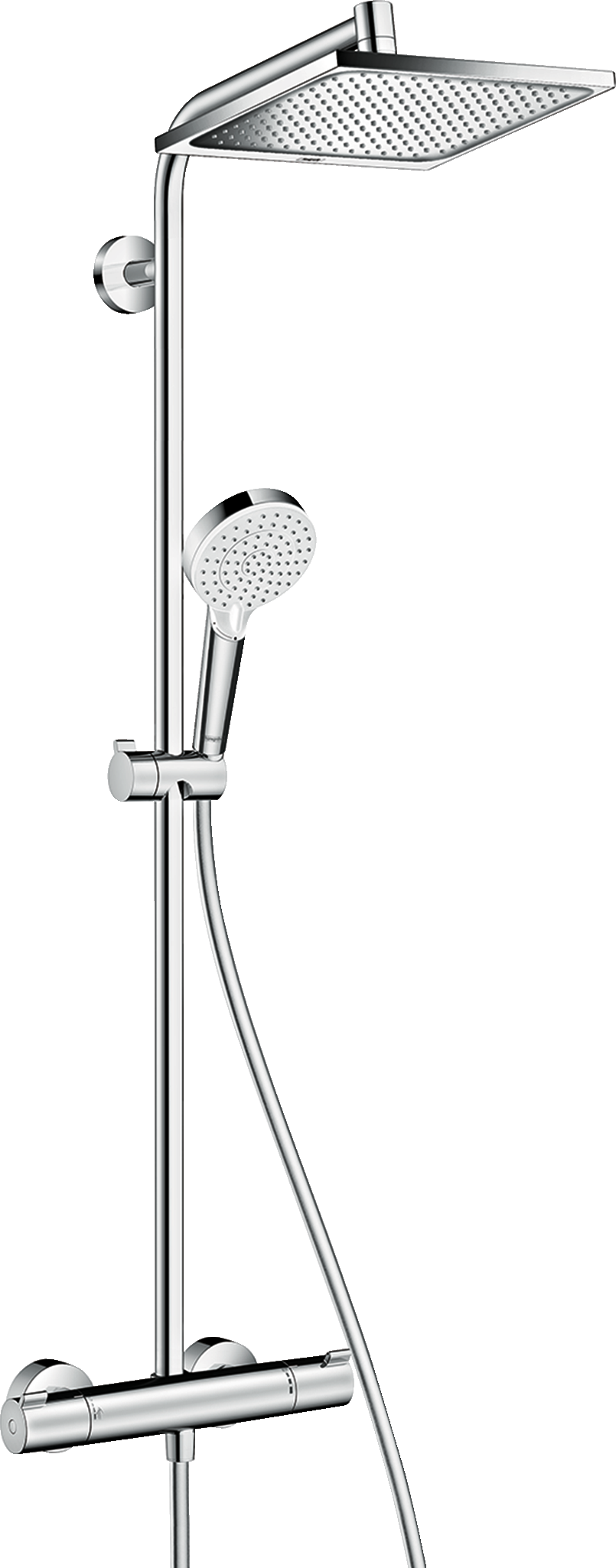 Душевая система hansgrohe Crometta Е 240 1jet Showerpipe с термостатом 27271000