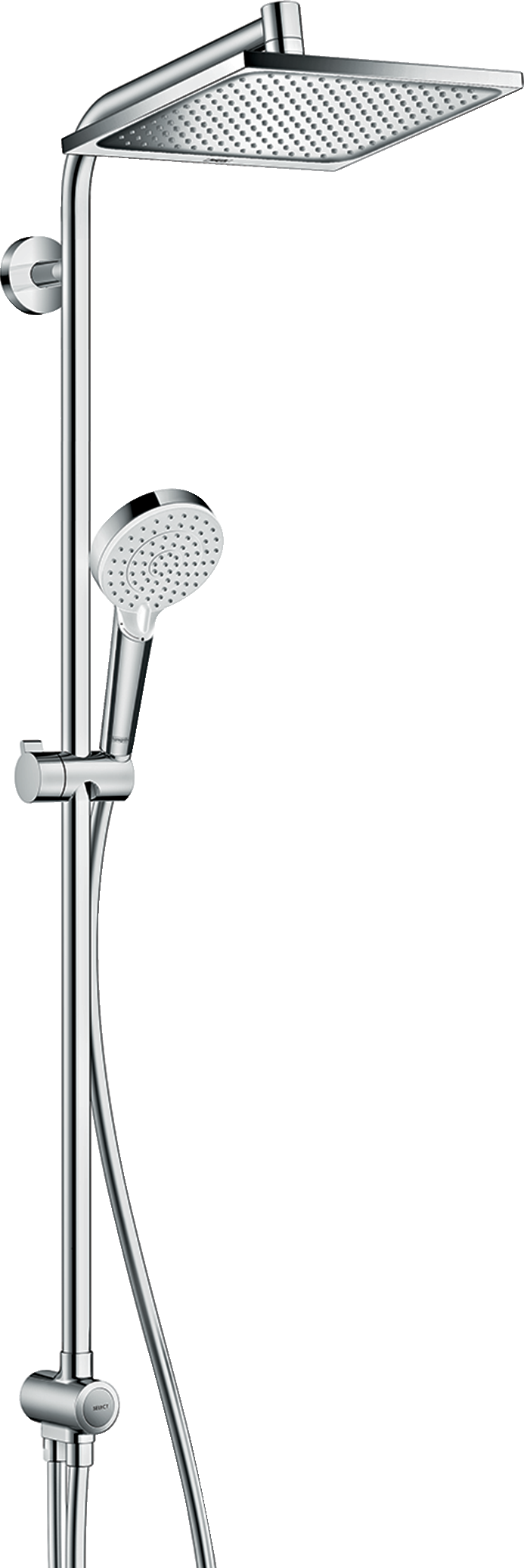 Душевая система hansgrohe Crometta E 240 1jet Showerpipe Reno EcoSmart 27289000