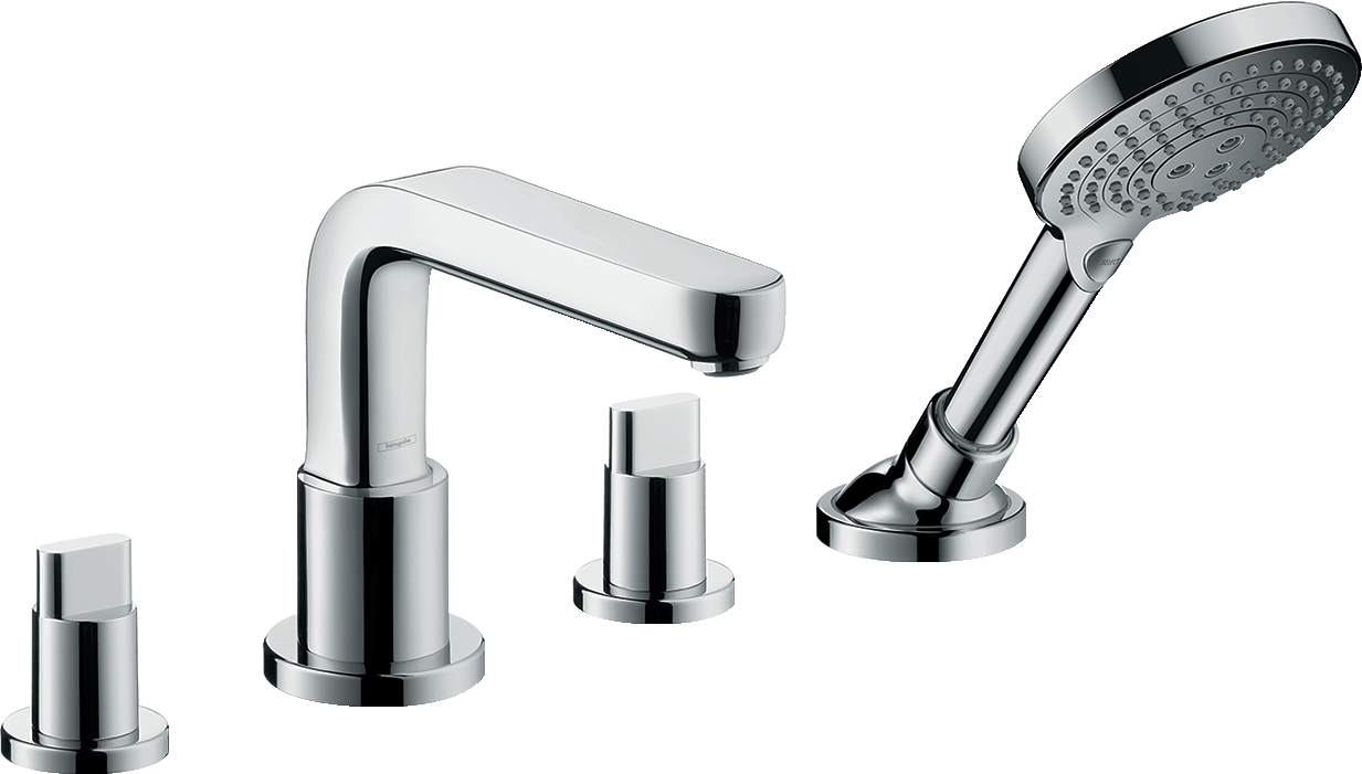 Смеситель hansgrohe Metris S на борт ванны 31446000 смеситель на борт ванны hansgrohe metris s 31446000 хром