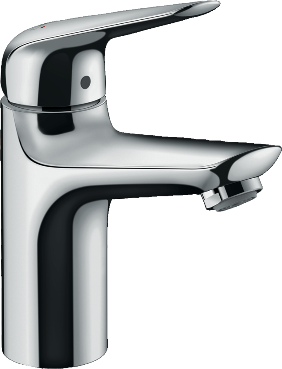 Смеситель hansgrohe Novus для раковины однорычажный со средним изливом и сливным гарнитуром, хром 71030000