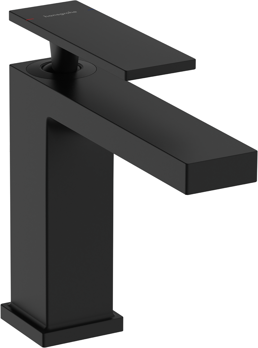Смеситель для раковины hansgrohe Tecturis E 110 EcoSmart 73011670 матовый черный 38100₽