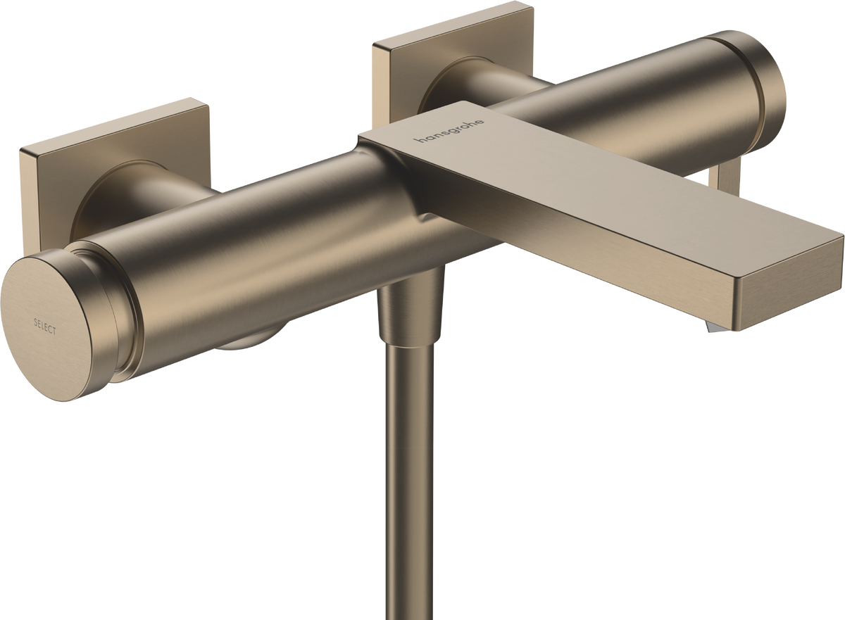 Смеситель для ванны hansgrohe Tecturis E 73420140 шлифованная бронза 70990₽