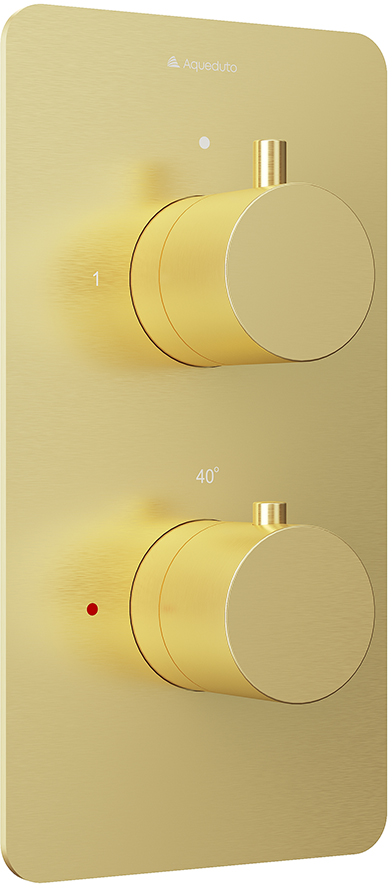 Термостат Aqueduto ACENO ACE0250 скрытого монтажа шлифованное золото 25400₽