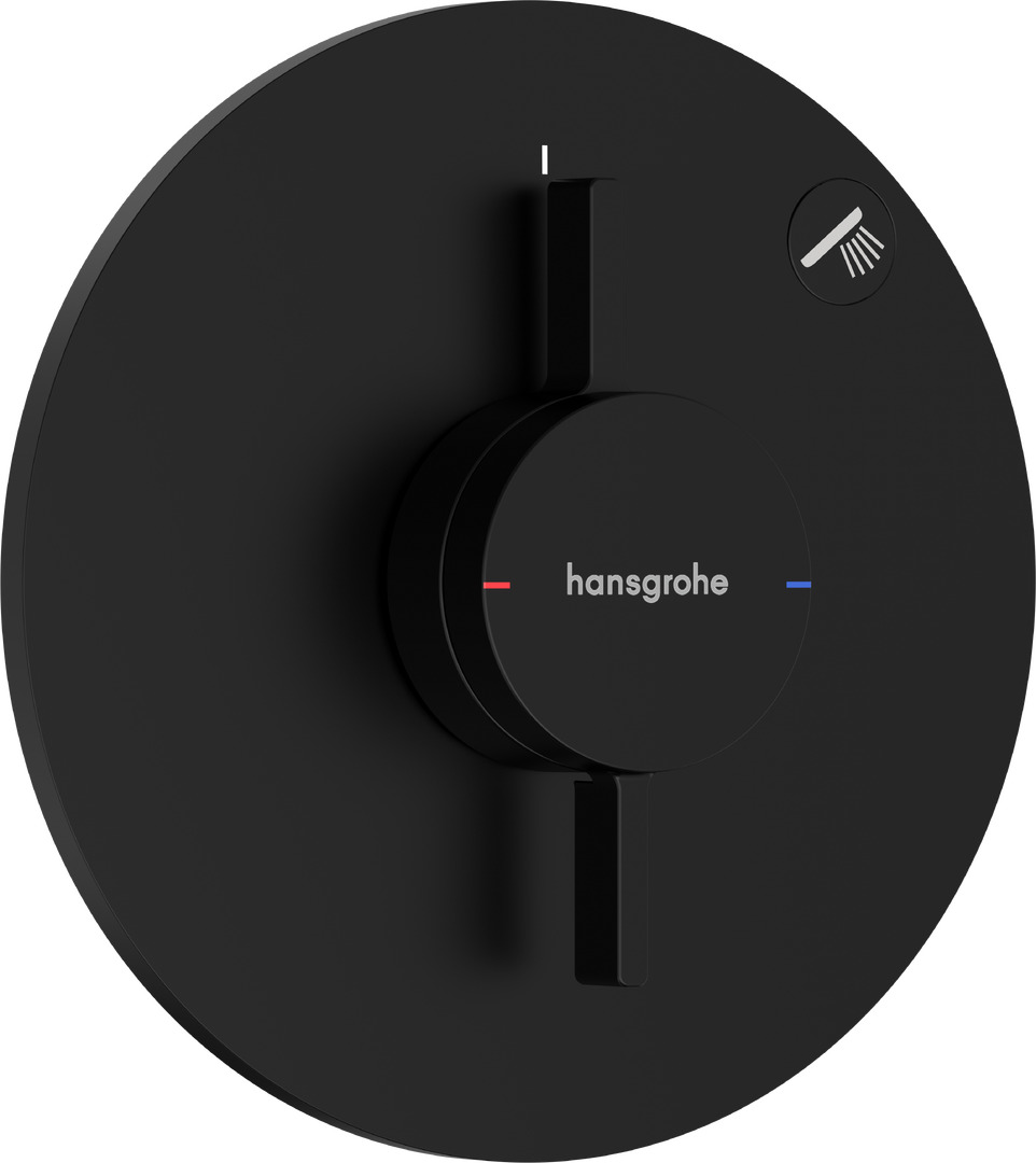 Внешняя часть смесителя hansgrohe DuoTurn S скрытого монтажа на 1 функции 75618670 матовый черный 33700₽