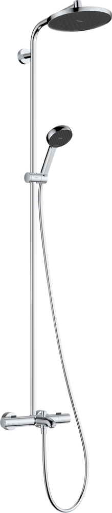 Душевая система hansgrohe Activera S Showerpipe 240 1jet EcoSmart с термостатом для ванны Ecostat Fine 28871000 хром 85560₽