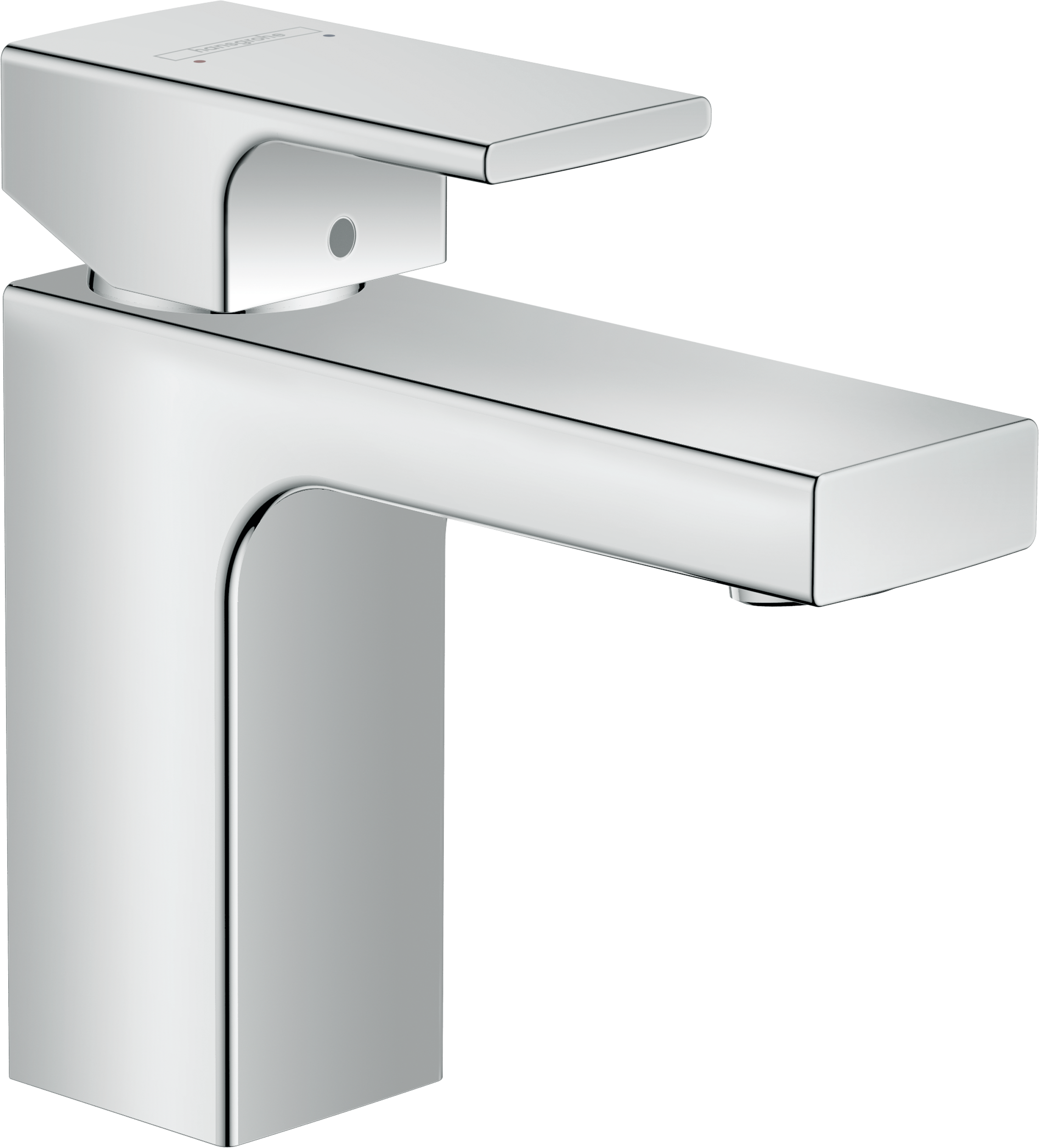 Смеситель для раковины hansgrohe Vernis Shape 100 со сливным гарнитуром 71561000 хром 10100₽