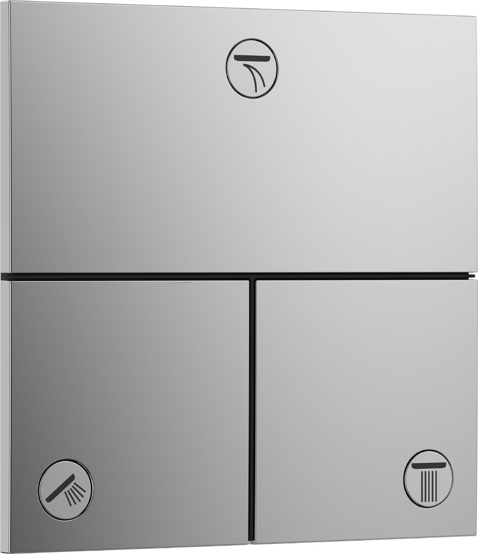 Переключатель потоков hansgrohe ShowerSelect Comfort E для скрытой установки на 3 функции 15573000 хром 69900₽