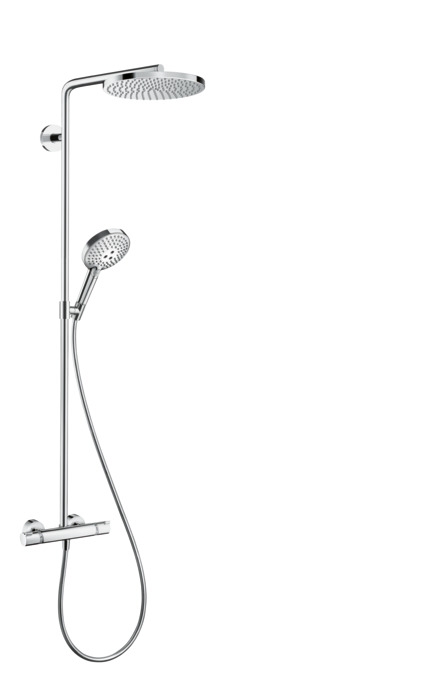 Душевая система hansgrohe Raindance Select S Showerpipe 240 1jet PowderRain с термостатом 27633000 душевая система hansgrohe raindance select 27633000