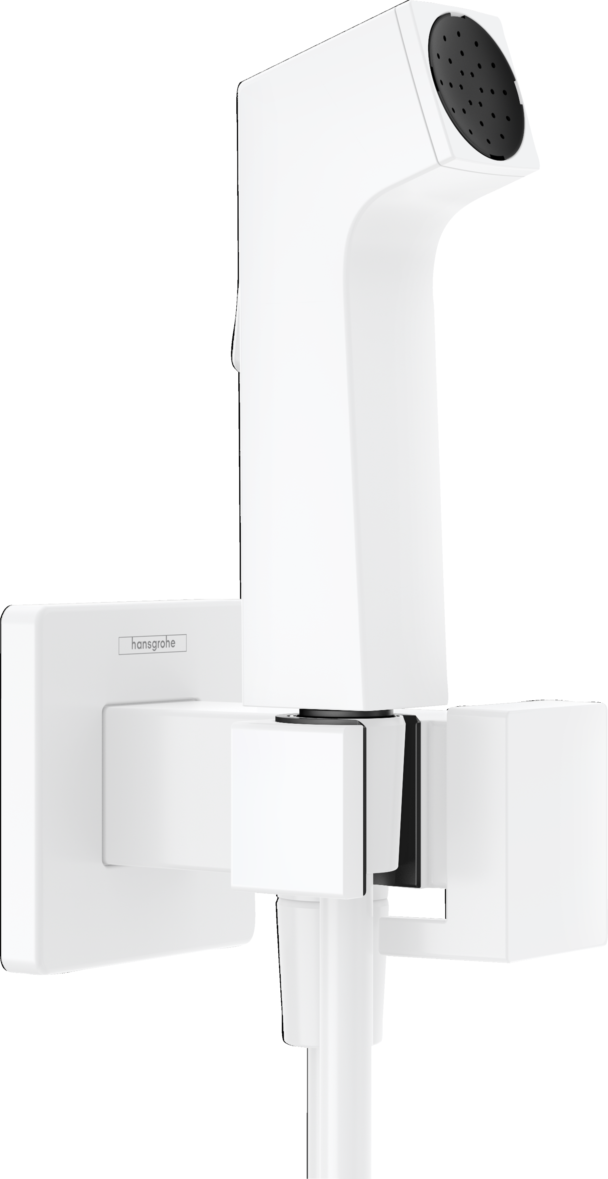 Гигиенический душ hansgrohe 1jet E с запорным вентилем держателем и шлангом 125 см 29233700 матовый белый 27930₽