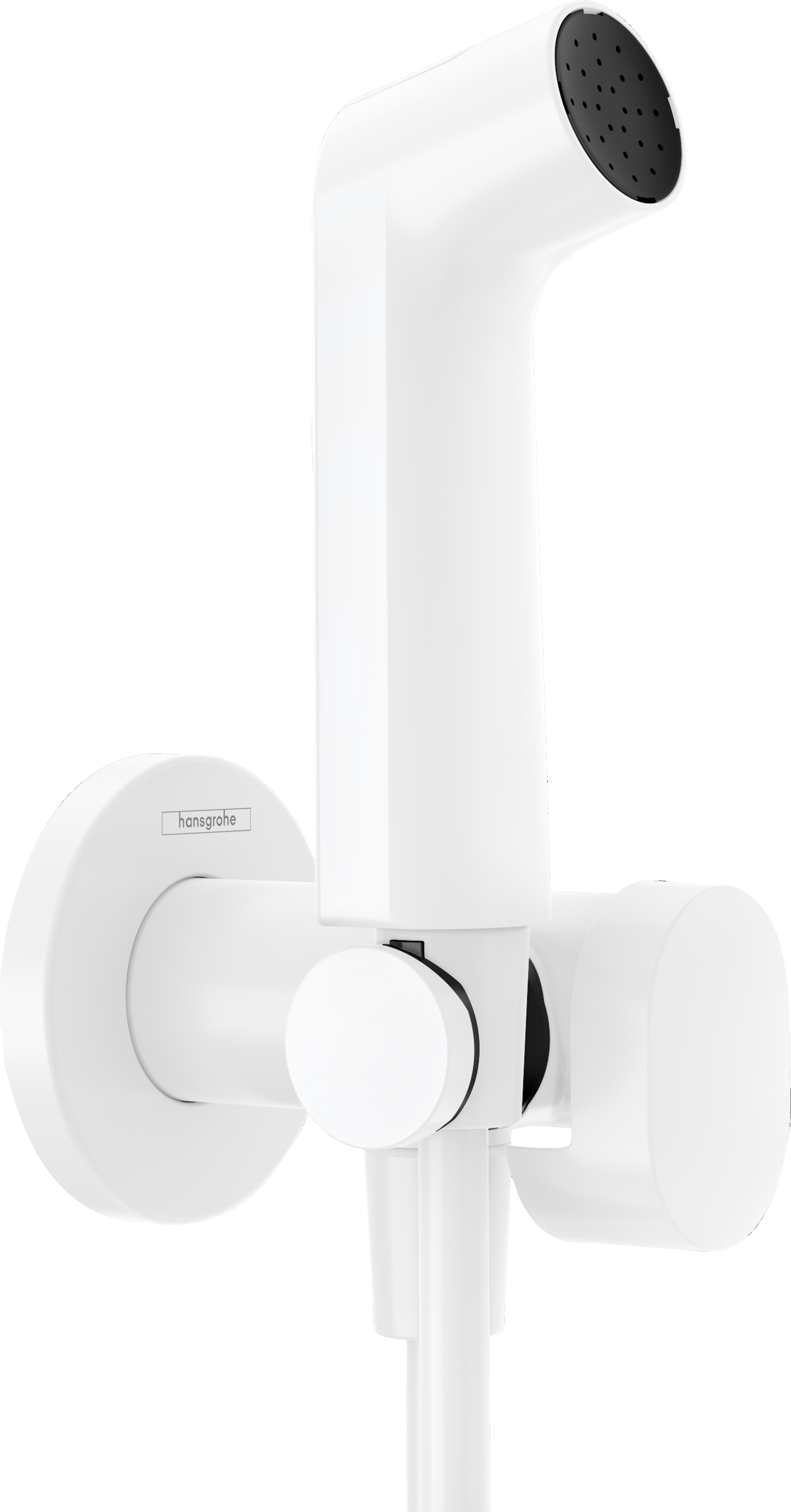 Гигиенический душ hansgrohe 1jet S со смесителем держателем и шлангом 125 см 29232700 матовый белый 25280₽