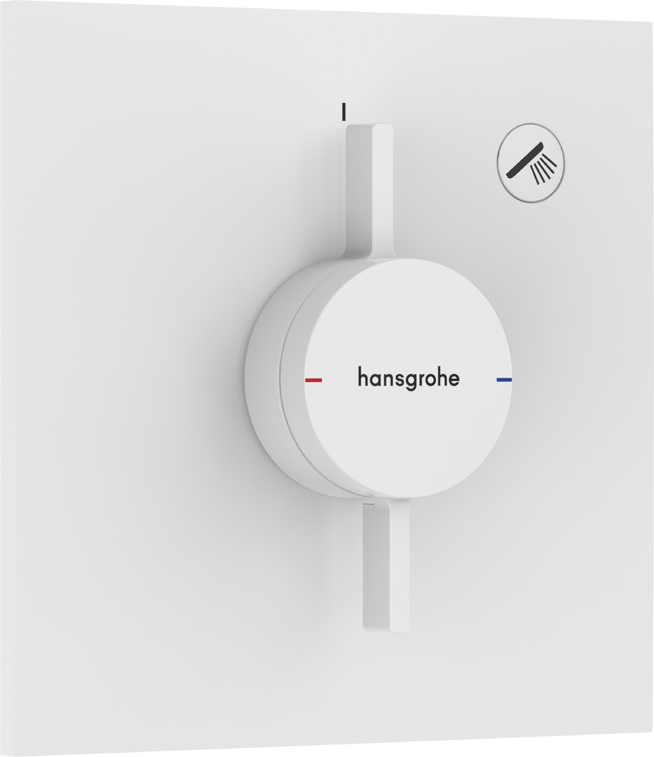 Внешняя часть смесителя hansgrohe DuoTurn E скрытого монтажа на 1 функции 75617700 матовый белый 33700₽