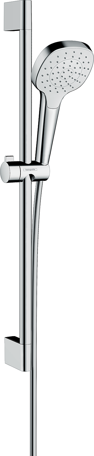 Душевой гарнитур hansgrohe Croma Select E 110 1jet со штангой 65 см 26584400U белыйхром уцененный товар 7490₽