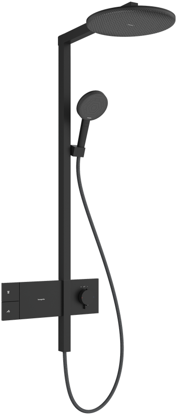 Душевая система hansgrohe Raindance Alive S Showerpipe 300 1jet с термостатом ShowerSelect Comfort 24582670 матовый черный 223180₽