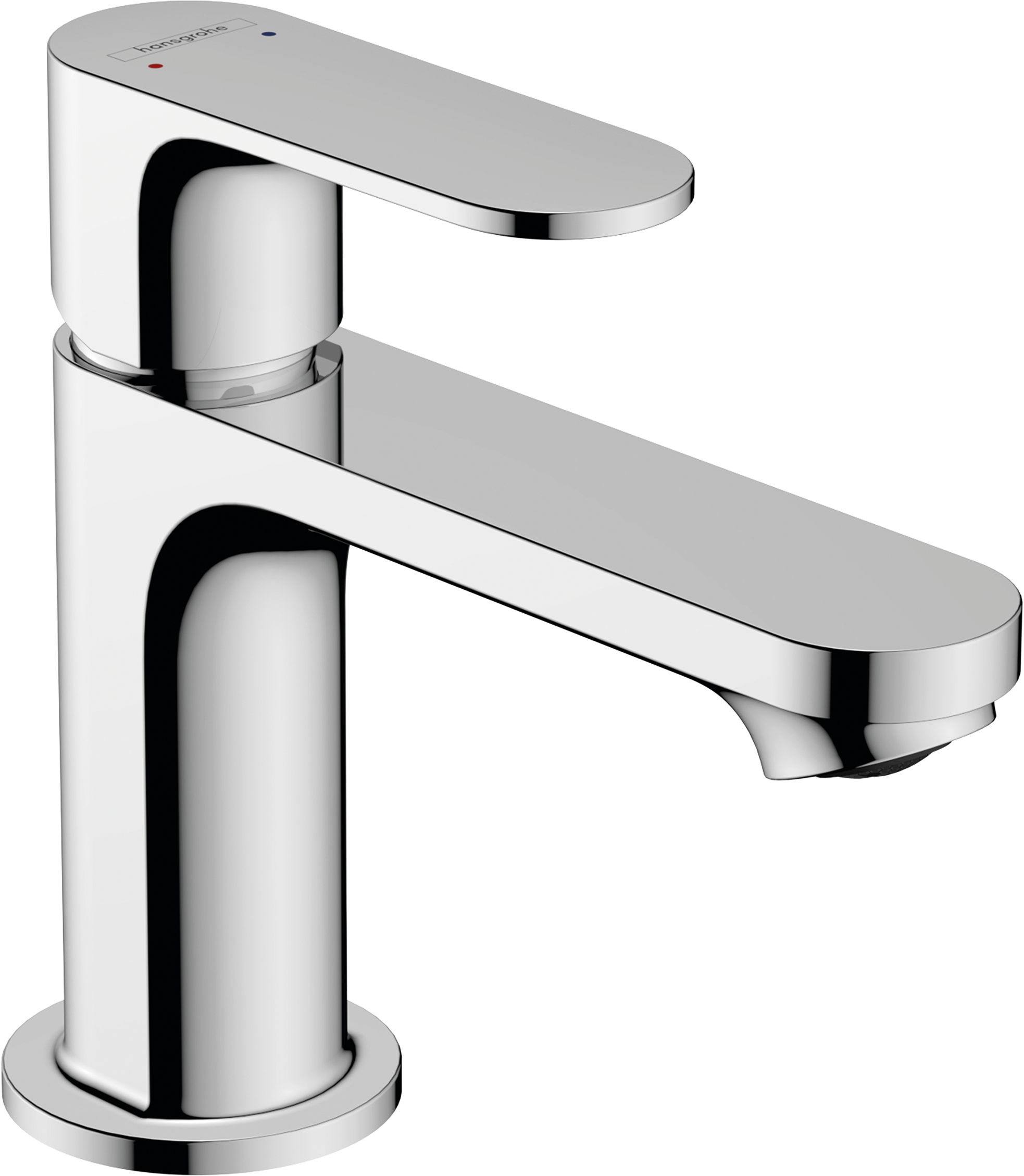 Смеситель для раковины hansgrohe Rebris S 80 со сливным гарнитуром 72510000U хром уцененный товар 10990₽