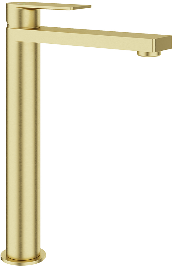 Смеситель для раковины Aqueduto GEOMETRICO GEO0350 шлифованное золото 21100₽