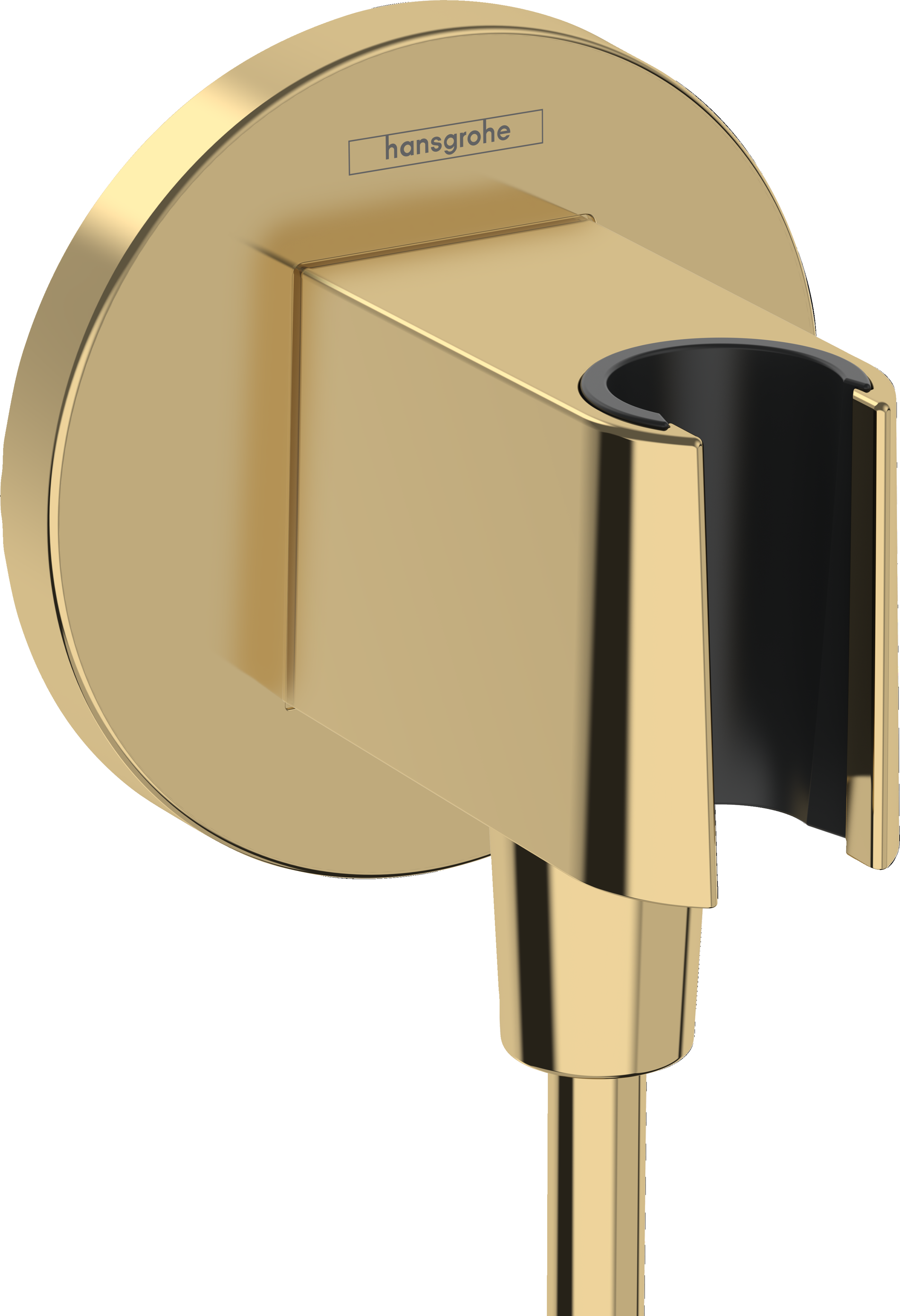 Шланговое подключение hansgrohe FixFit Porter S с держателем для душа 26888990 полированное золото 16300₽