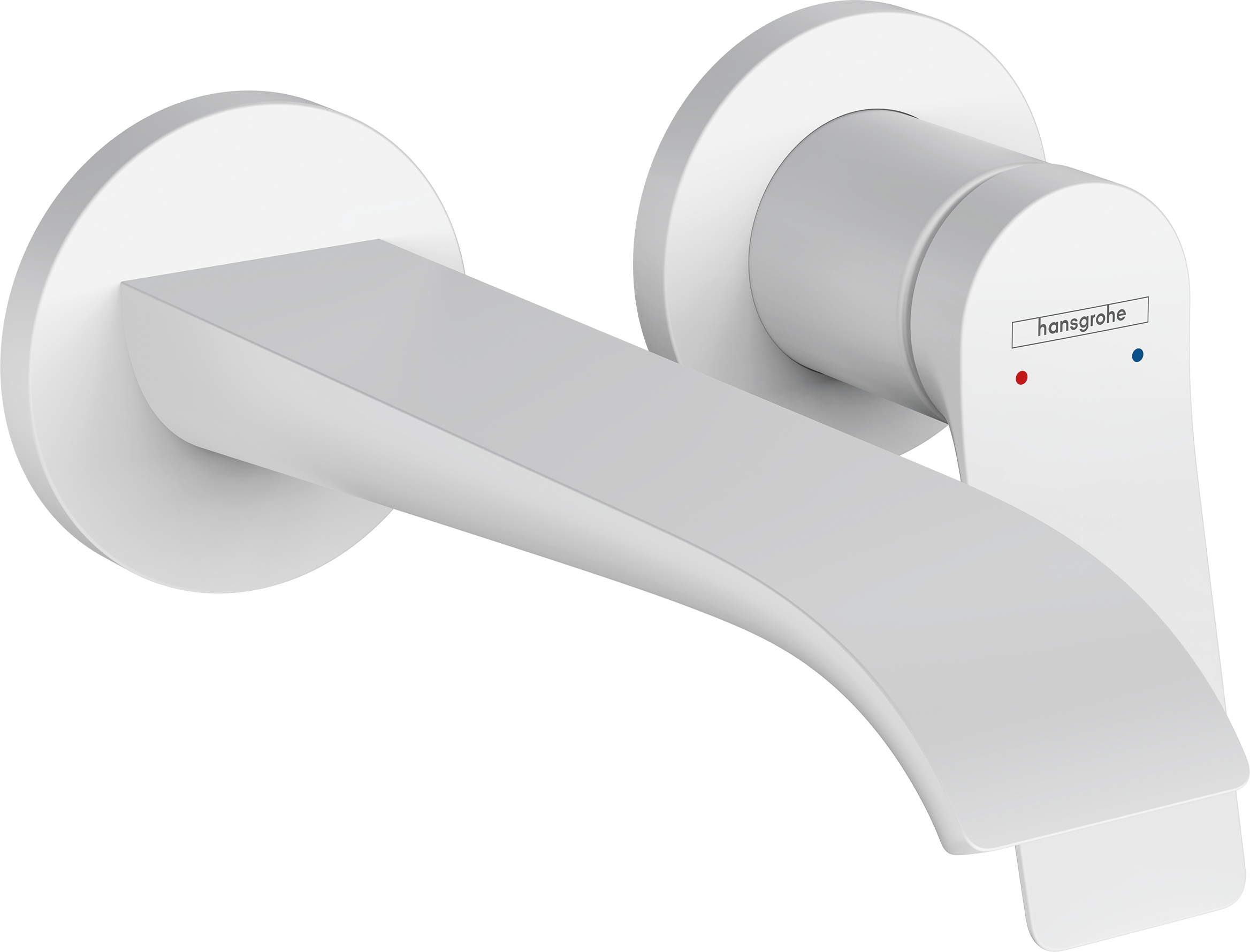 Внешняя часть смесителя для раковины hansgrohe Vivenis скрытого монтажа настенный 75050700 матовый белый 42000₽