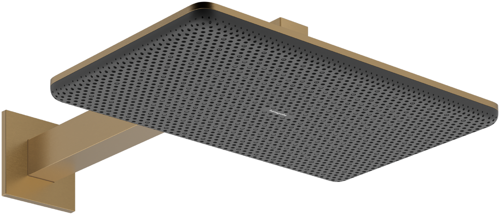 Верхний душ hansgrohe Raindance Alive Q 2jet с душевым кронштейном 24550140 шлифованная бронза 133560₽