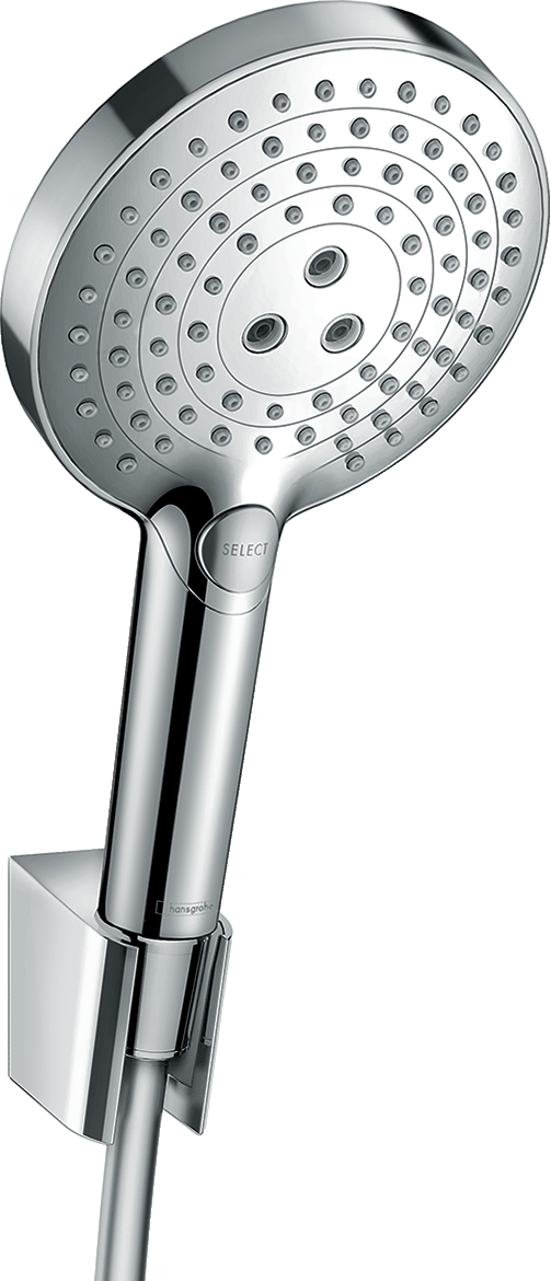 Душевой набор hansgrohe Raindance Select S 120 3jet с держателем и шлангом 125 см 26701000 хром 19650₽