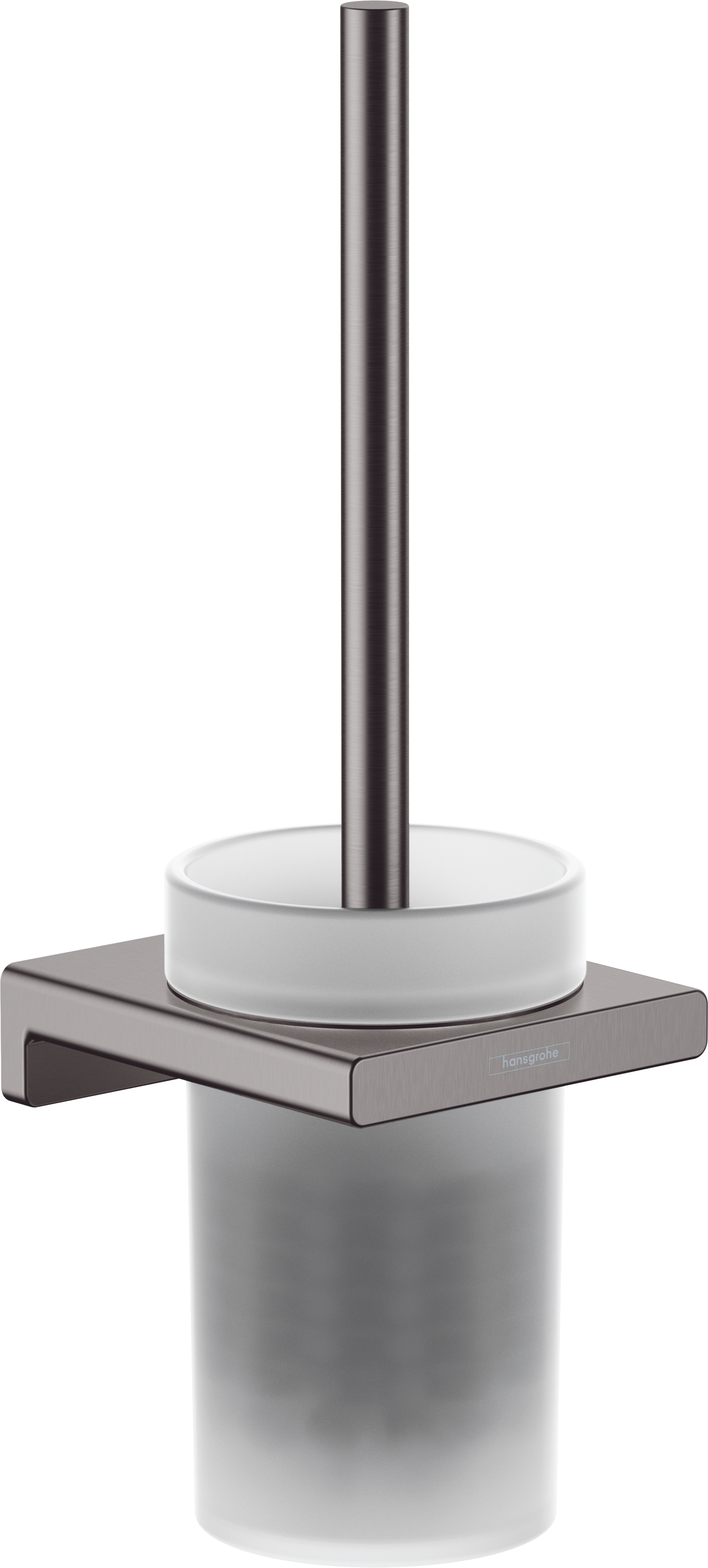 Туалетный ершик hansgrohe AddStoris с настенным держателем 41752340 шлифованный черный хром 13200₽