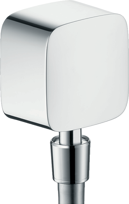 Шланговое подключение hansgrohe FixFit с клапаном обратного тока и шарнирным соединением 27414000U хром уцененный товар 3890₽