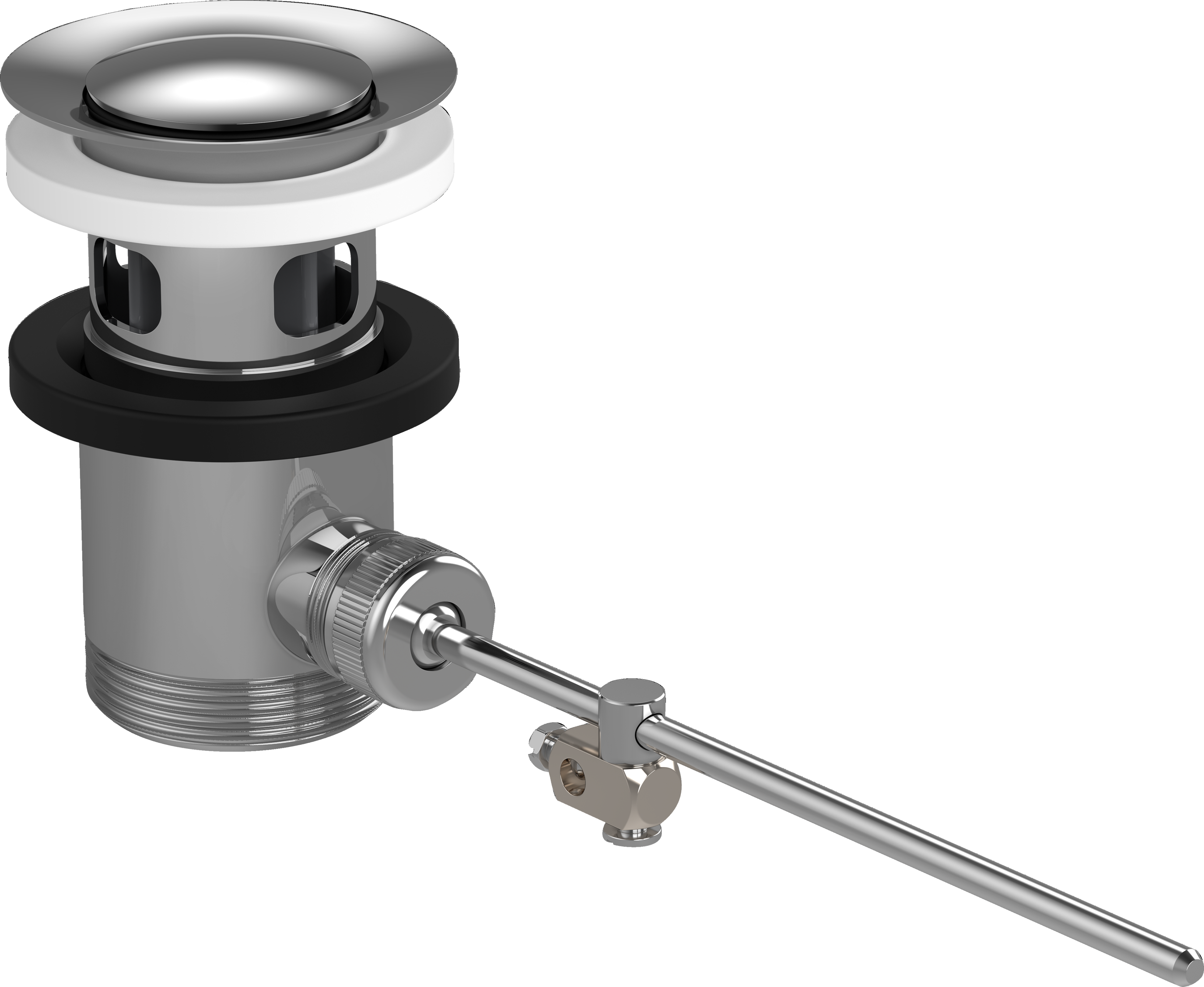 Донный клапан для раковины и биде hansgrohe рычажный 94139000 хром 11200₽