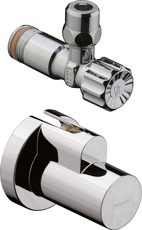 Вентиль угловой hansgrohe 38 с накладкой 13954000 хром 4900₽
