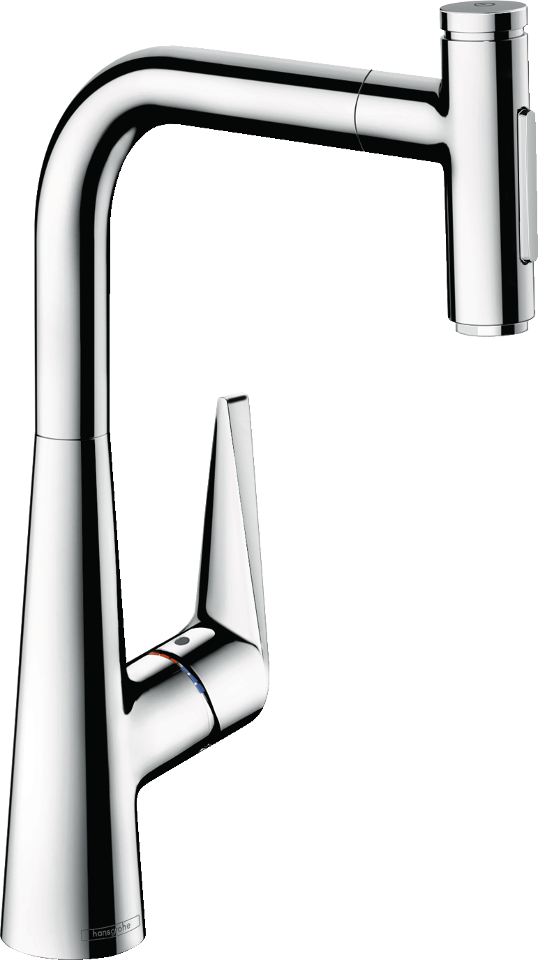Смеситель для кухонной мойки hansgrohe Talis Select M51 300, с вытяжным душем 2jet 72823000, хром