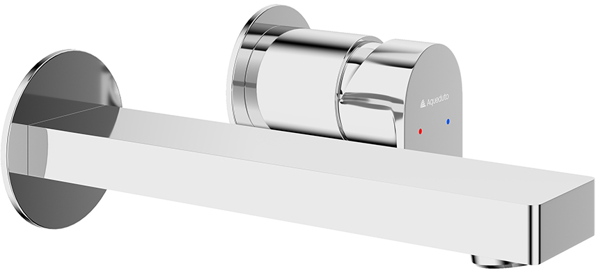 Смеситель для раковины Aqueduto GEOMETRICO GEO0400 настенного монтажа со скрытой частью хром 13100₽
