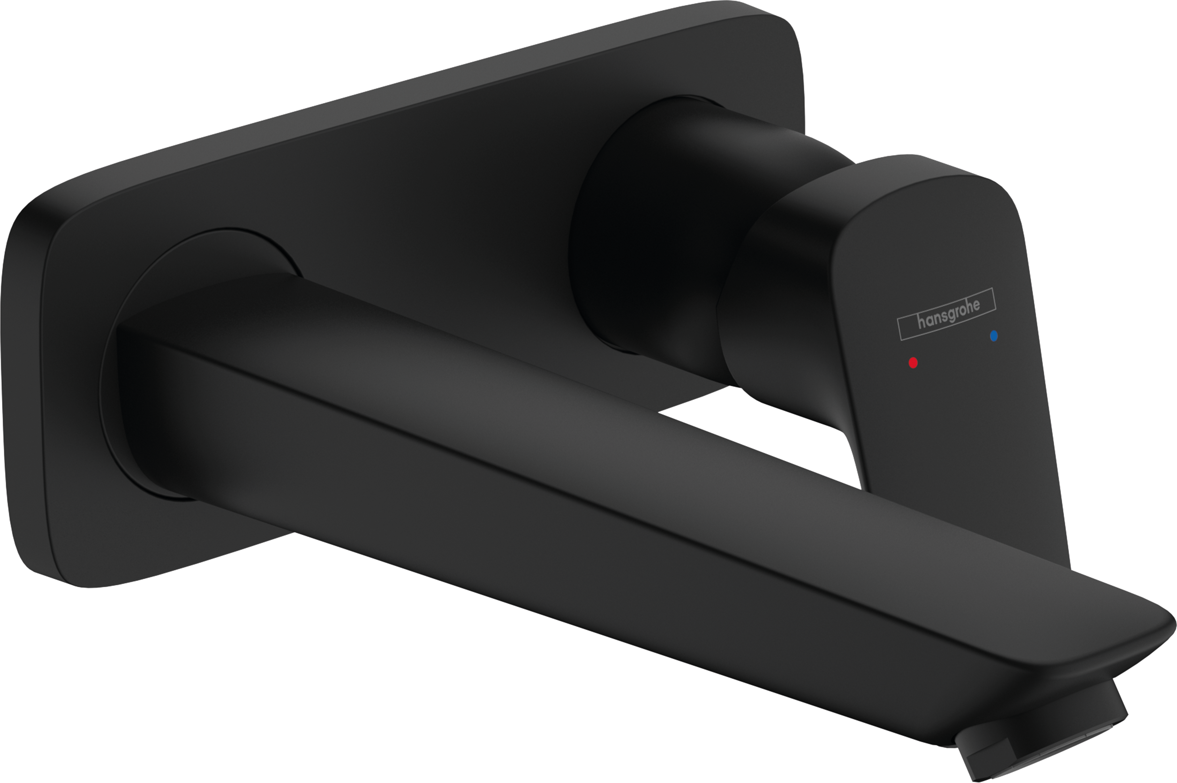 Внешняя часть смесителя для раковины hansgrohe Logis скрытого монтажа настенный 71220670 матовый черный 25100₽