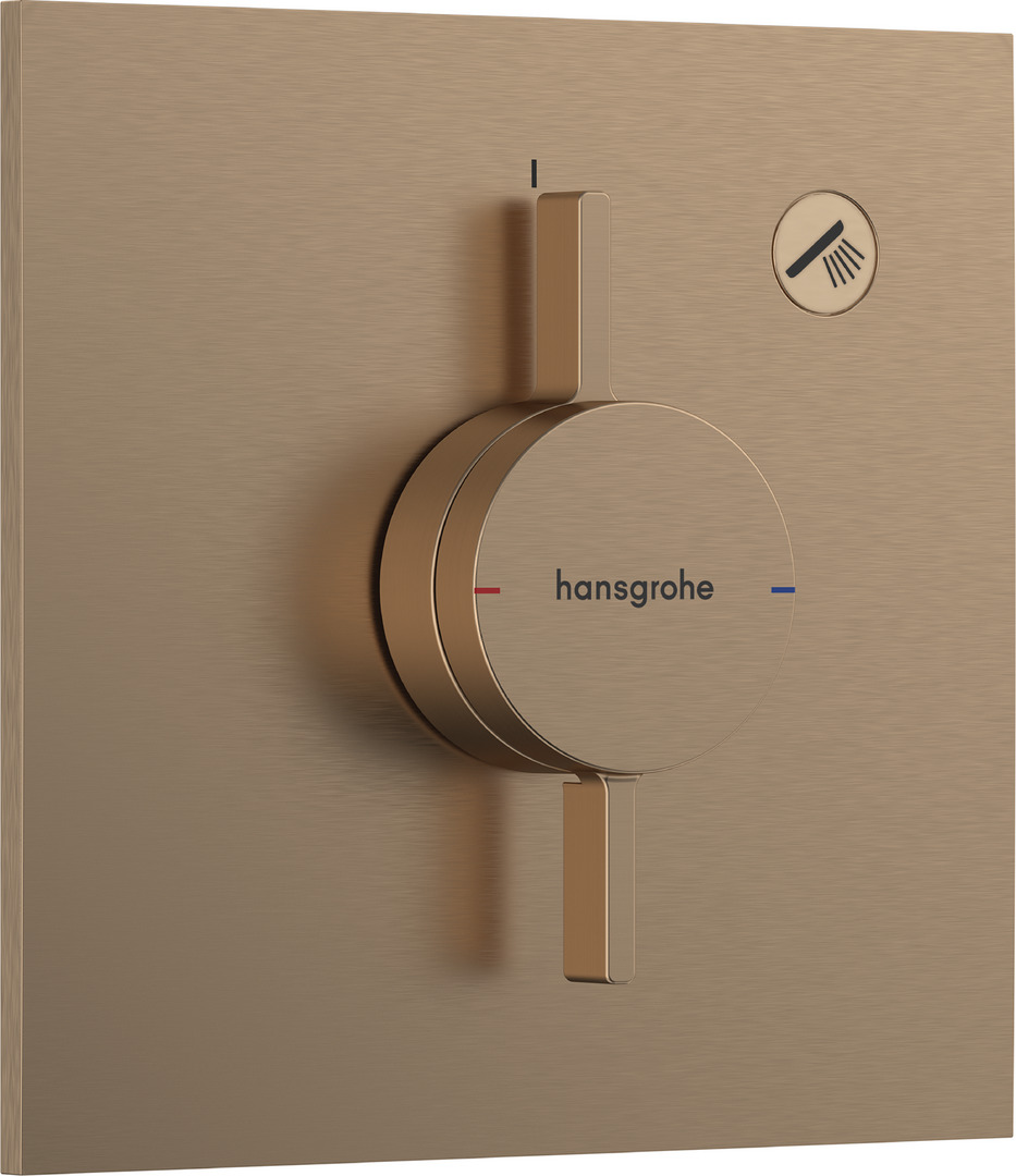Внешняя часть смесителя hansgrohe DuoTurn E скрытого монтажа на 1 функции 75617140 шлифованная бронза 33700₽