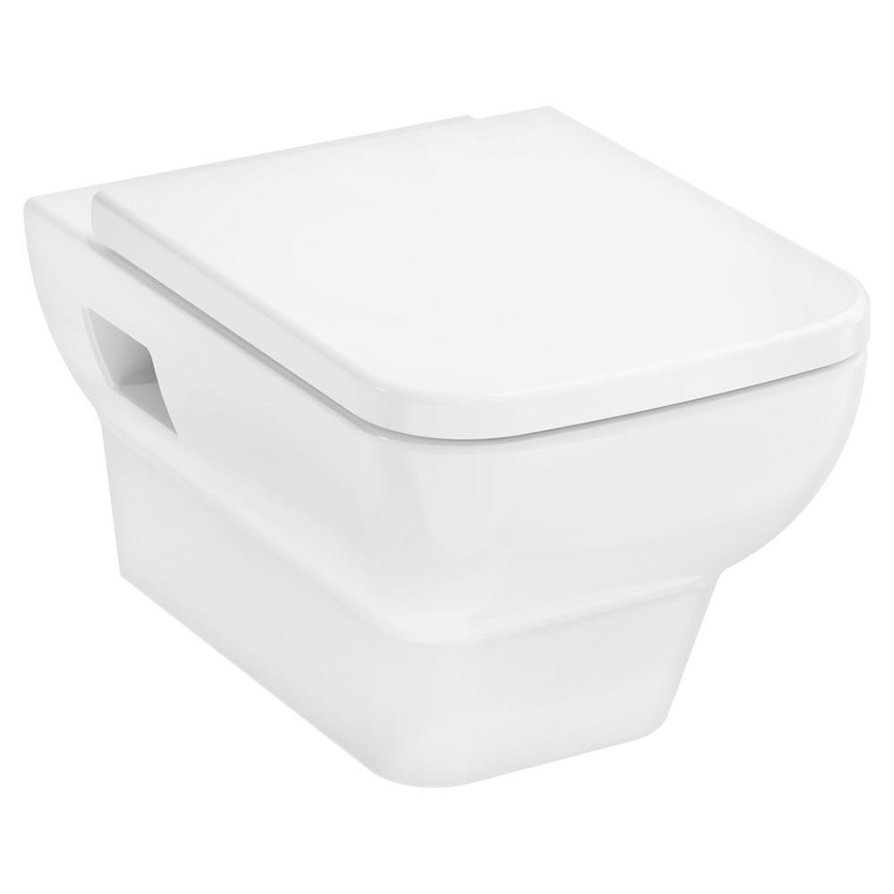 Унитаз hansgrohe CreekTide Q подвесной с сиденьем с микролифтом HGSET001 белый 13900₽