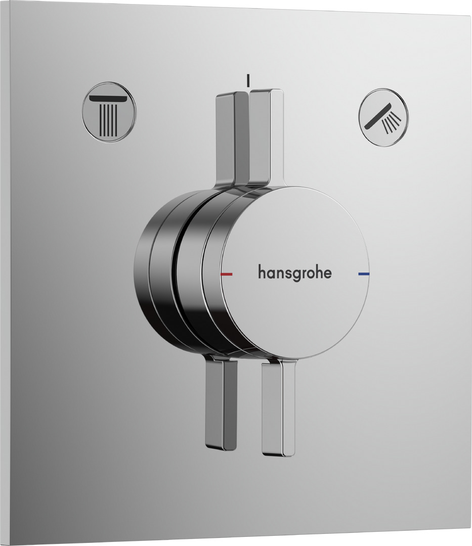 Внешняя часть смесителя hansgrohe DuoTurn E скрытого монтажа на 2 функции 75417000 хром 36300₽