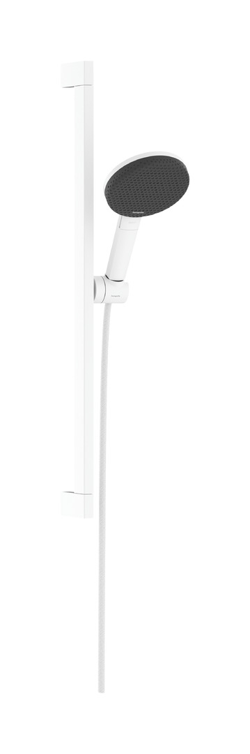 Душевой гарнитур hansgrohe Raindance Alive Select S 125 3 струи со штангой Unica E Puro 65 см 24600700 матовый белый 71600₽