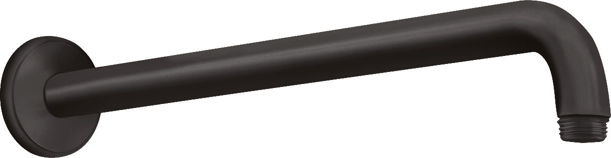 Душевой кронштейн hansgrohe настенный 389 мм 27413670U матовый черный уцененный товар 15990₽