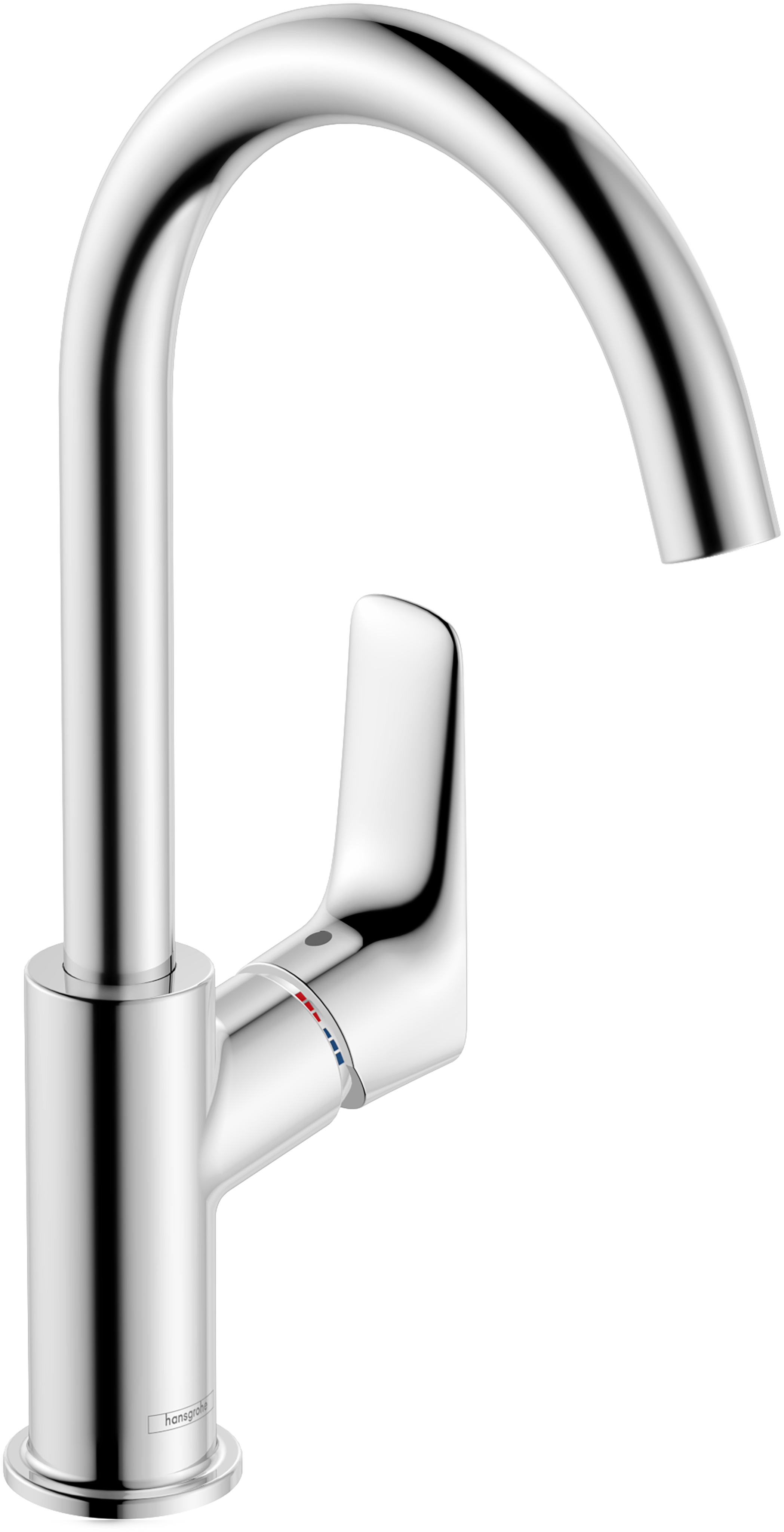 Смеситель для раковины hansgrohe Logis 210 с поворотным изливом и сливным гарнитуром 71130000 хром 18400₽