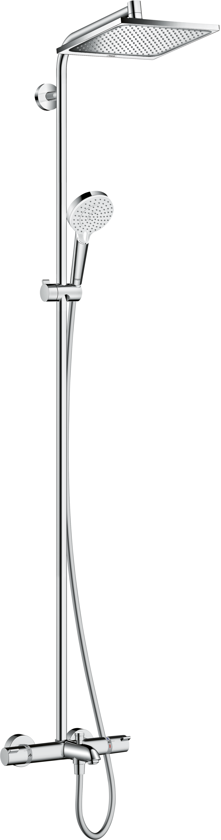 Душевая система hansgrohe Crometta E 240 1jet с термостатом для ванны 27298000 хром 94530₽