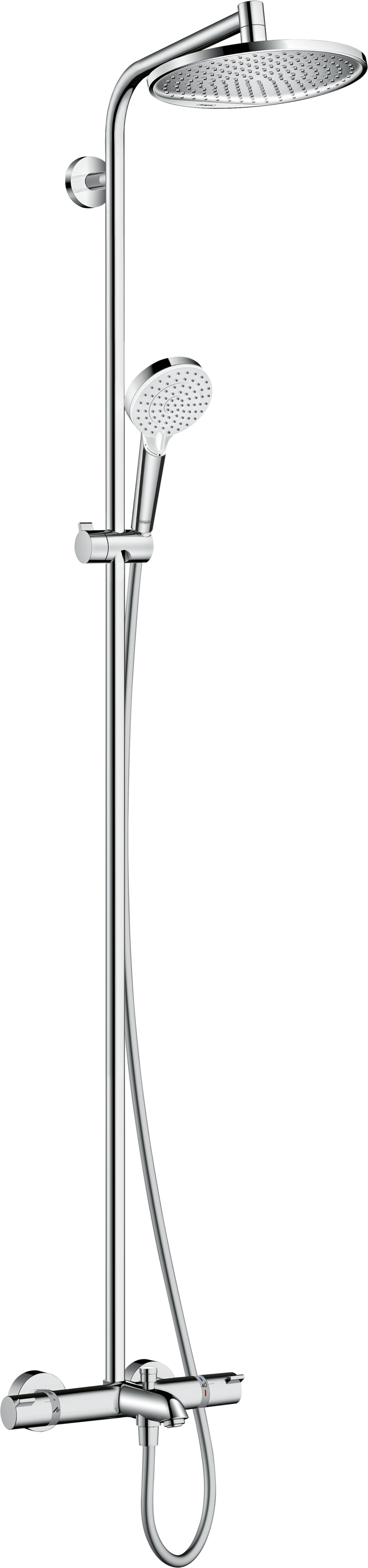 Душевая система hansgrohe Crometta S 240 1jet с термостатом для ванны 27320000 хром 89000₽