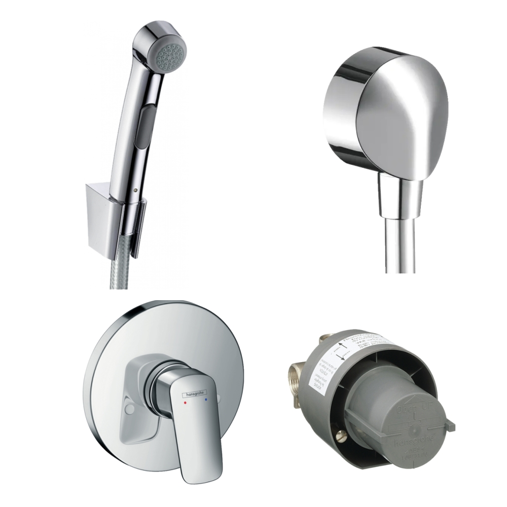 Купить Готовый набор для гигиенического душа скрытого монтажа hansgrohe ...