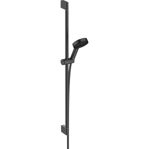 Душевой гарнитур hansgrohe Pulsify Select S 105 3jet Relaxation EcoSmart cо штангой 90 см 24171670, матовый черный