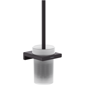 Туалетный ершик hansgrohe AddStoris с настенным держателем 41752670, матовый черный