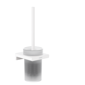 Туалетный ершик hansgrohe AddStoris с настенным держателем 41752700, матовый белый