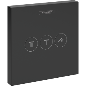 Переключатель потоков для душа hansgrohe ShowerSelect на 3 потребителя 15764670, матовый черный