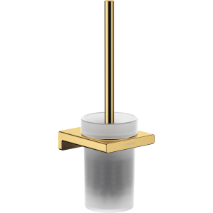 Туалетный ершик hansgrohe AddStoris с настенным держателем 41752990, полированное золото
