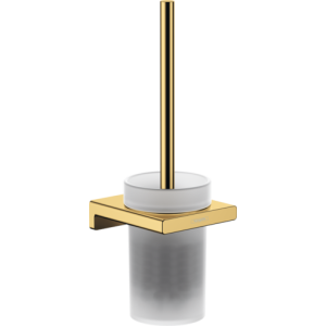 Туалетный ершик hansgrohe AddStoris с настенным держателем 41752990, полированное золото